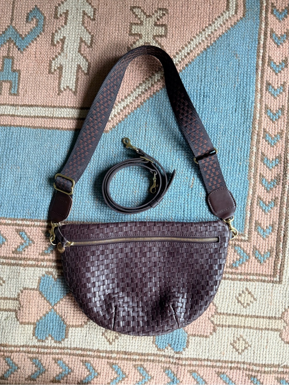 Tobacco Clare V Grande Fanny with extra strap! Like new!